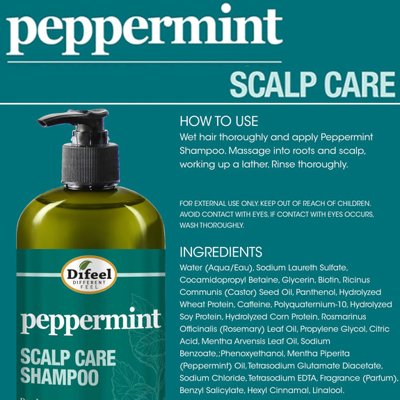 DIFEEL PEPPERMINT SCALP CARE SHAMPOO