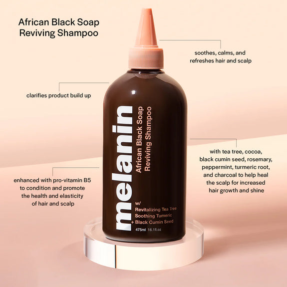 MELANIN HAIRCARE AFRICAN BLACK REVIVING SHAMPOO 490ML