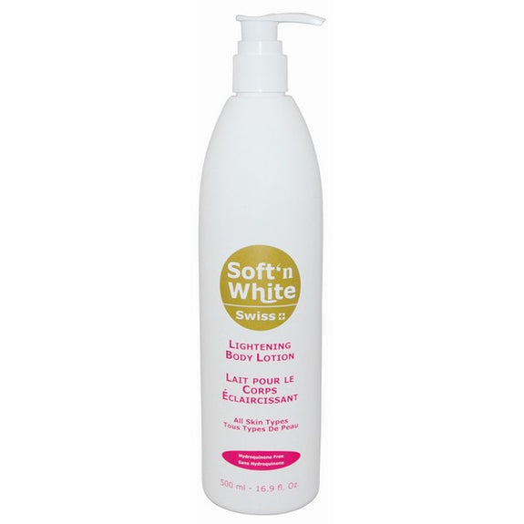 SOFT 'N WHITE SWISS BODY LOTION 500ML