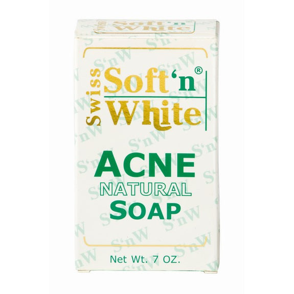 SOFT 'N WHITE SWISS ACNE SOAP 200G