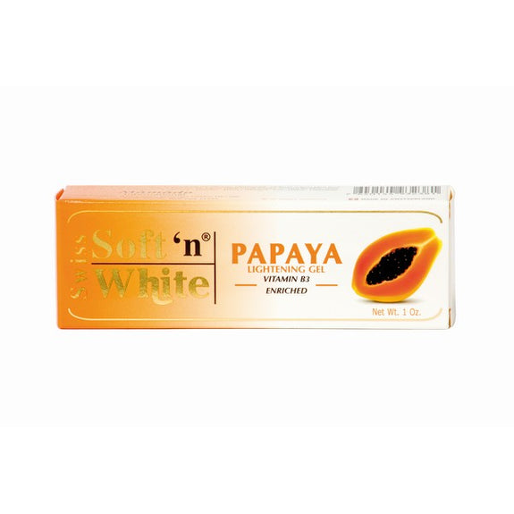 SOFT 'N WHITE SWISS PAPAYA BODY GEL 30GM