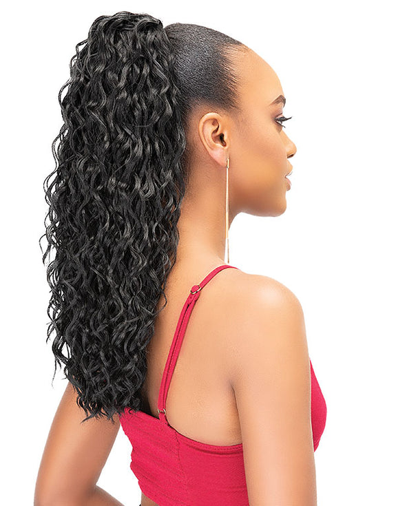 JANET  PONYTAIL STRAWBERRY DRAWSTRING PREMIUM SYNTHETIC HAIR