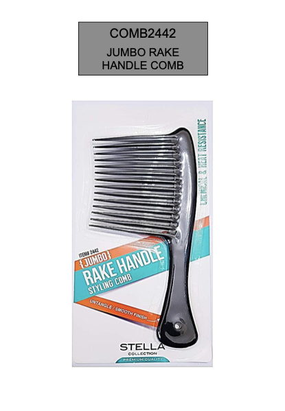 STELLA JUMBO RAKE HANDLE COMB