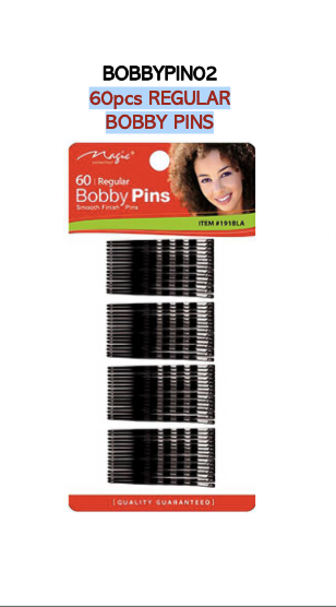 MAGIC 60pcs REGULAR BOBBY PINS