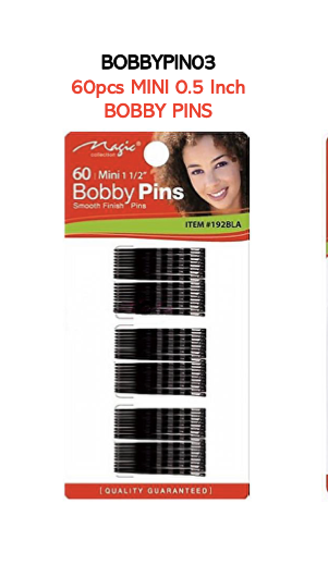 MAGIC 60pcs MINI 0.5 Inch BOBBY PINS