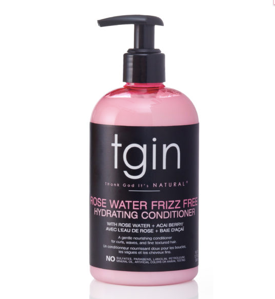 TGIN Rose Water Frizz Free Hydrating Conditioner-13oz