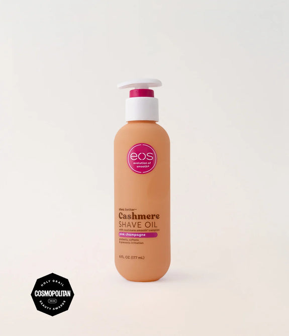Eos Shea Butter Cashmere Shave oil Pink Champagne 177ml/6oz