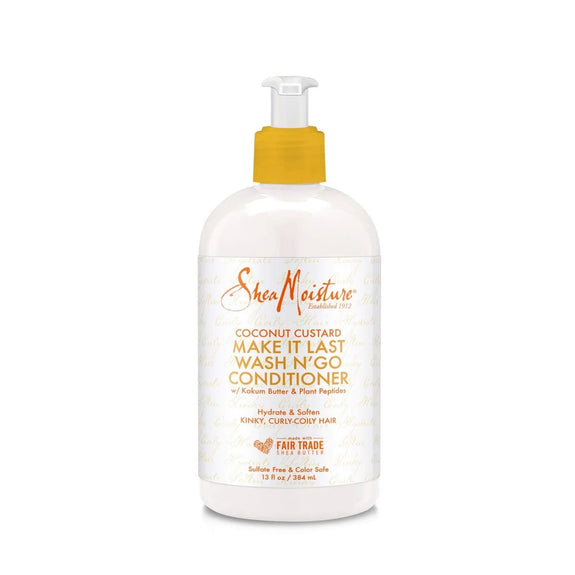 Shea Moisture Coconut Custard Make It Last Wash N' Go Conditioner, 13 oz