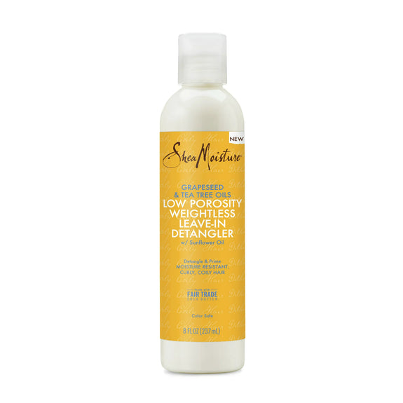 SheaMoisture Weightless Hydrating Detangler Low PorositY-8 OZ