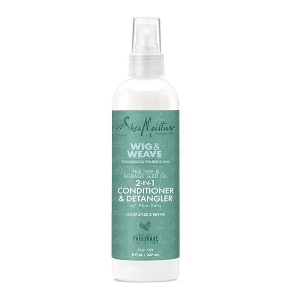 SheaMoisture Wig & Weave Moisturizing Detangling Daily Conditioner with Tea Tree and Borage Seed, 8 fl oz