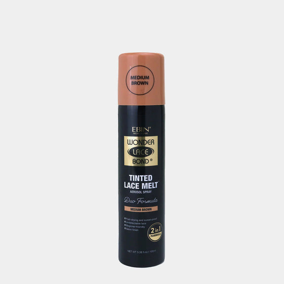 Ebin Wonder Lace Bond Tinted Lace Melt Aerosol Spray Medium Brown 100ml