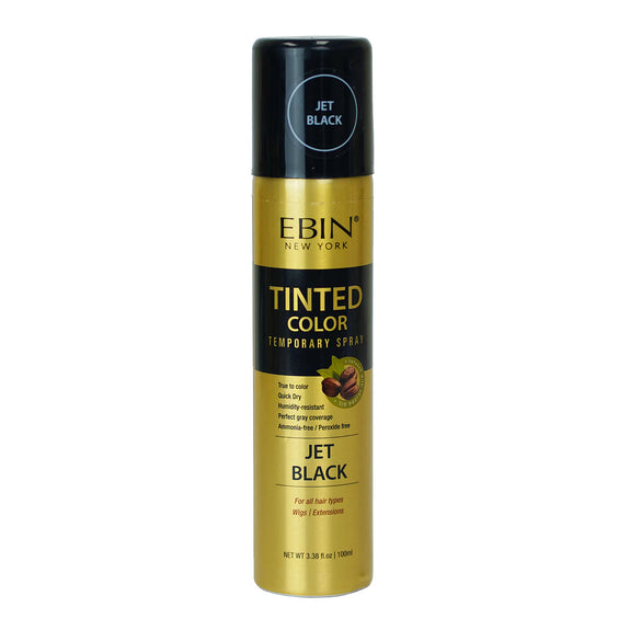 Ebin New York Tinted Color Temporary Spray Jet Black 100ml
