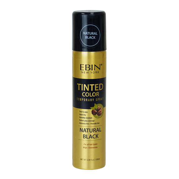 Ebin New York Tinted Color Temporary Spray Natural Black 100ml
