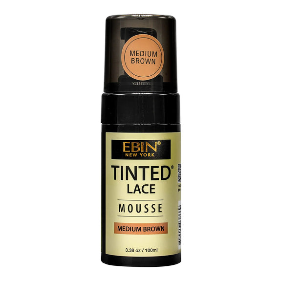 Ebin Tinted Lace Foaming Mousse Medium Brown 100ml