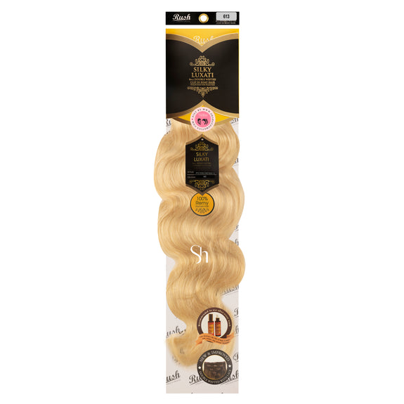 RUSH SILKY LUXATI  BODY WAVE 8PCS DOUBLE WEFTED CLIP IN REMY 100% HUMAN HAIR