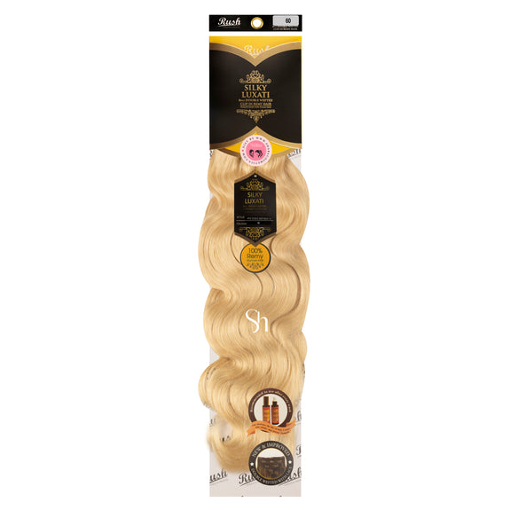 RUSH SILKY LUXATI  BODY WAVE 8PCS DOUBLE WEFTED CLIP IN REMY 100% HUMAN HAIR