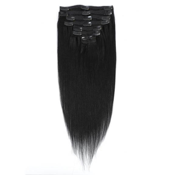 Dressmaker 8-Piece 18" Clip-In Hair Extensions Single Weft Straight