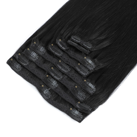 Dressmaker 8-Piece 18" Clip-In Hair Extensions Single Weft Straight