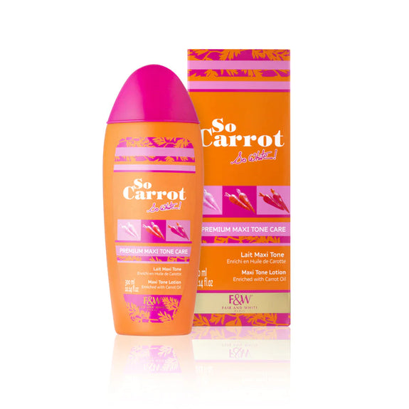 FAIR AND WHITE SO CARROT PREMIUM MAXI TONE BODY BRIGHTENING LOTION 300ML