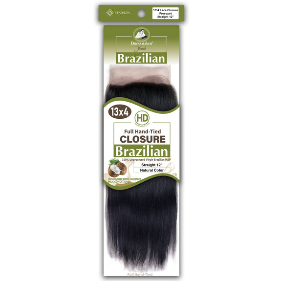 Dressmaker Youth 100% Unprocessed Virgin Brazilian HD Free Part Frontal 13x4 Straight