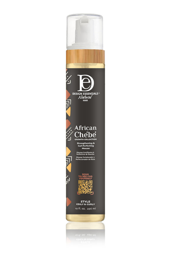 DESIGN ESSENTIALS AFRICAN CHEBE Strengthening & Curl Perfecting Mousse-10 OZ