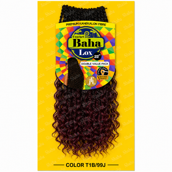 Jazzy Hair Premium Kanekalon Fiber Crochet Baha Lox 22"