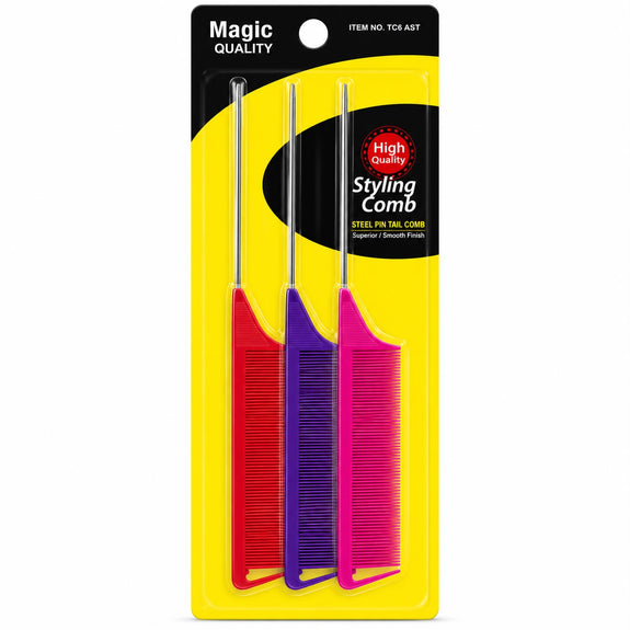 Magic Collection Pin Styling Comb 3pcs set Assorted