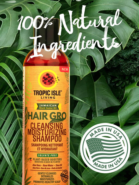 TROPIC ISLE LIVING HAIR GRO CLEANSING MOISTURIZING SHAMPOO 8OZ