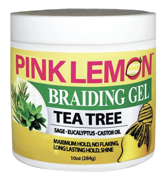 Pink Lemon Tea Tree Maximum Hold Braiding Gel 284g/10oz