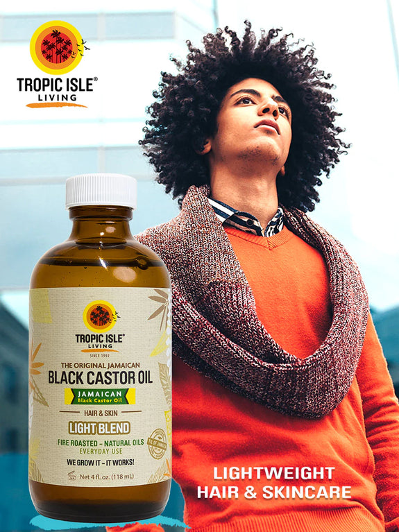 TROPIC ISLE JAMAICAN BLACK CASTOR OIL - LIGHT BLEND 4OZ