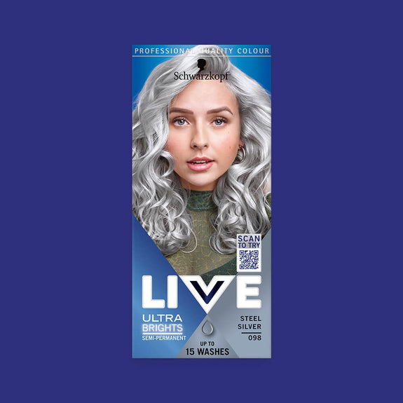 LIVE 098 STEEL SILVER SEMI-PERMANENT COLOUR