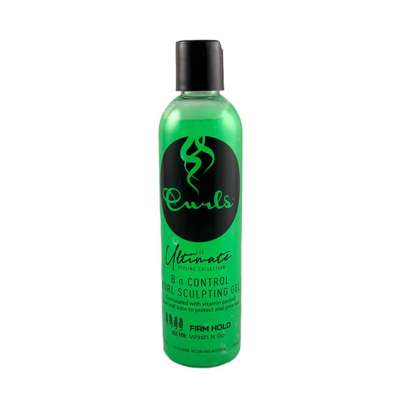 Curls Ultimate Styling Collection B N Control Curl Sculpting Gel 8oz-GREEN