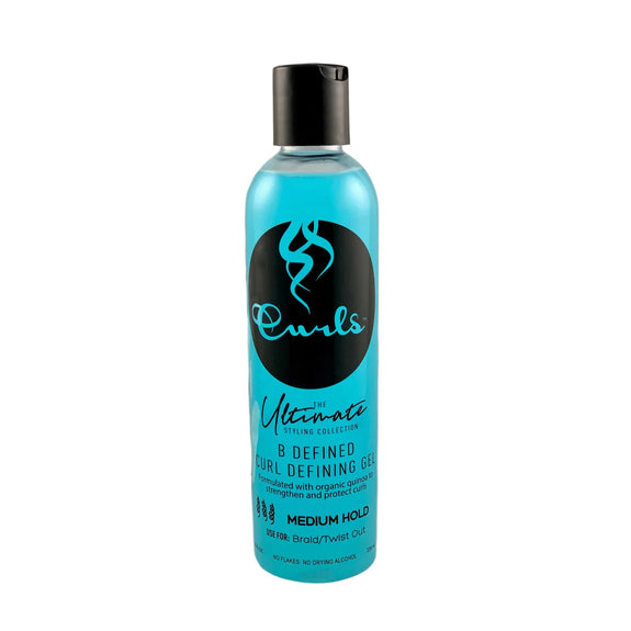 Curls Ultimate Styling Collection B Defined Curl Defining Gel 8oz -BLUE