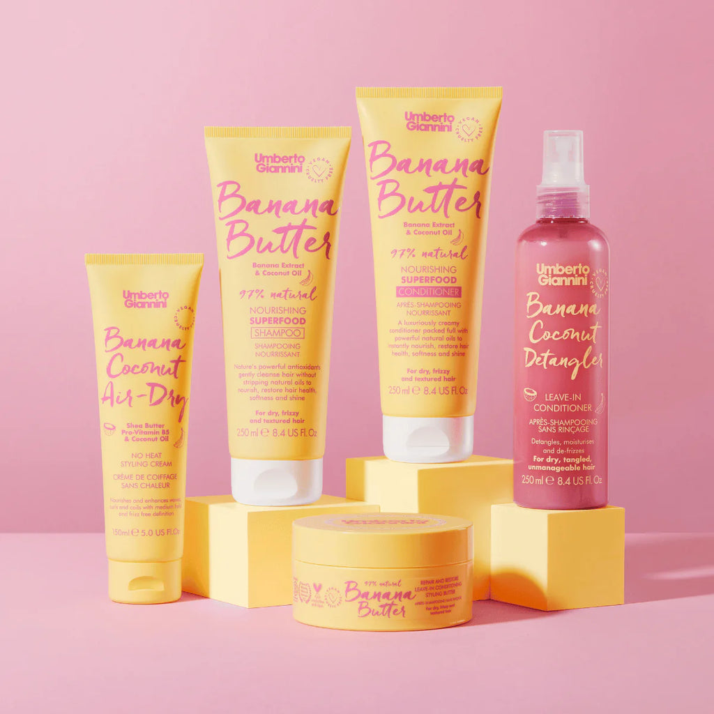 UMBERTO GIANNINI Banana Butter Nourishing Hair Collection – Shaba Cosmetics