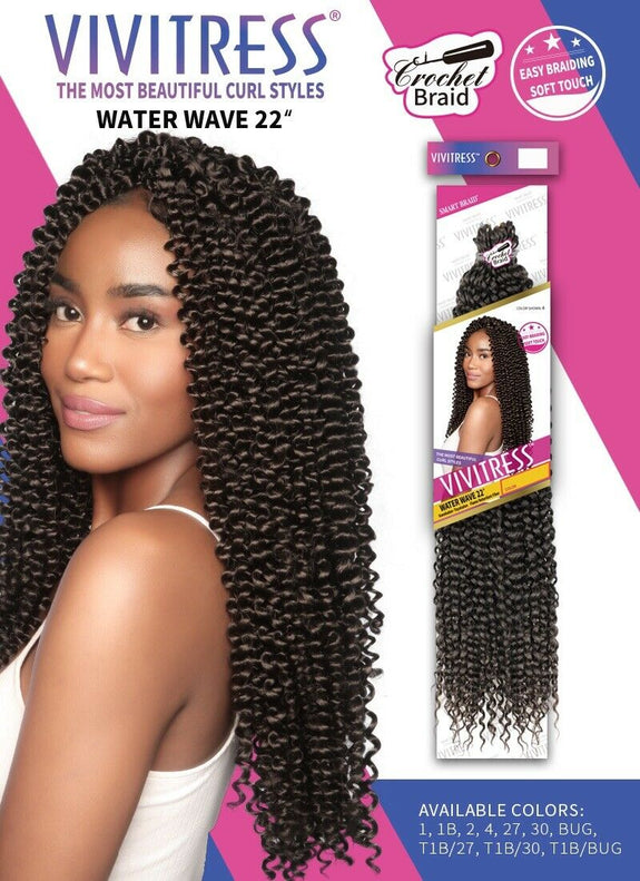 VIVITRESS WATER WAVE HAIR FOR BRAIDING & CROTCHET