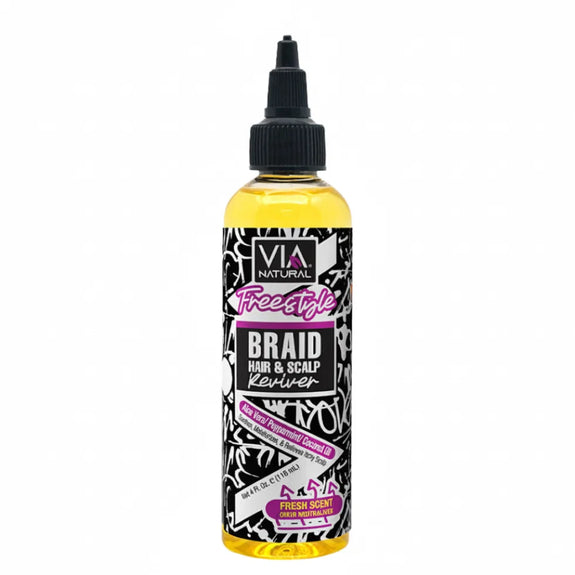 Via Natural Freestyle Braid Hair & Scalp Reviver 118ml/4oz