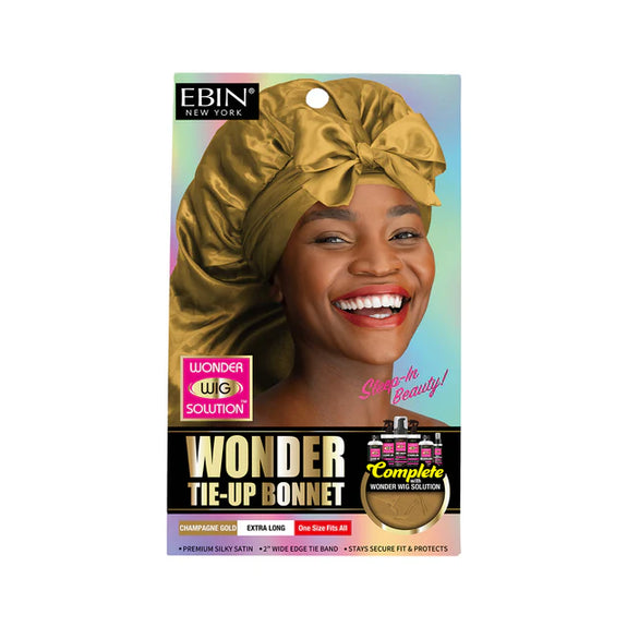 EBIN Wonder Wig Tie-Up Bonnet - Champagne Gold