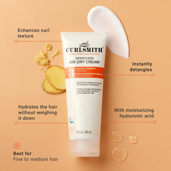 CURLSMITH  LEAVE-IN MOISTURE WEIGHTLESS AIR DRY CREAM
