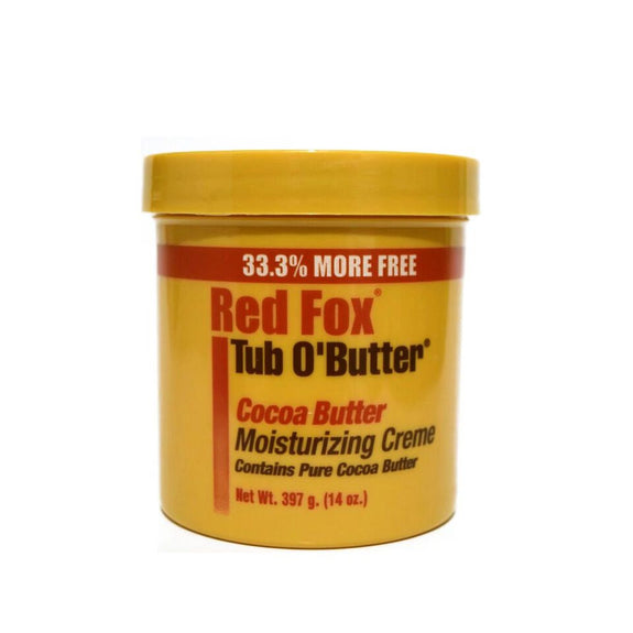 Red Fox Tub-O-Butter Cocoa Butter Moisturizing Creme 10.5oz