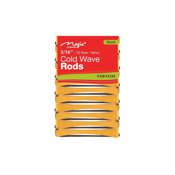 MAGIC COLLECTION 3/16" \ 12 PACK-YELLOW COLD WAVE RODS SHORT