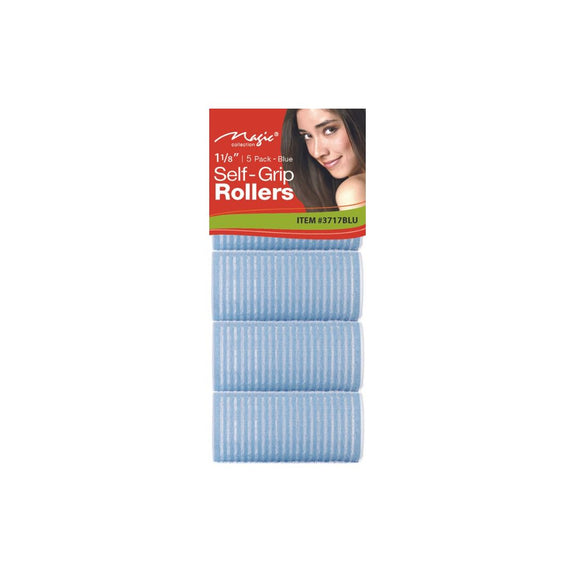 MAGIC COLLECTION 1 1/8" | 5 PACK -BLUE SELF - GRIP ROLLERS