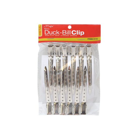 MAGIC COLLECTION 12PCS DUCK -BILL CLIPS