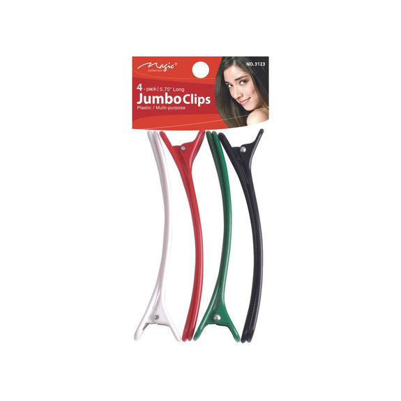 MAGIC COLLECTION 4 PACK 5.75"LONG JUMBO CLIPS