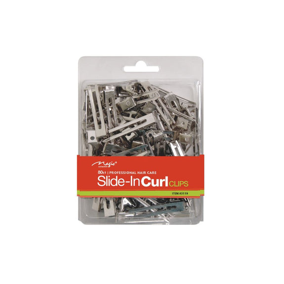 MAGIC COLLECTION 80CT SLIDE -IN CURL CLIPS