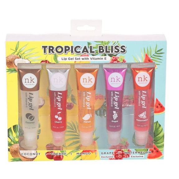 NK LIP GEL SET WITH VITAMIN E TROPICAL BLISS