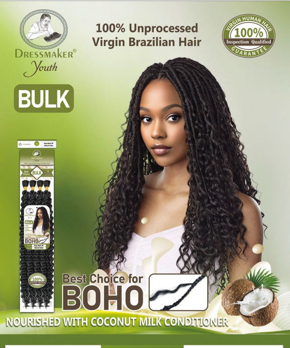 DRESSMAKER YOUTH 100%UNPROCESSED VIRGIN BRAZILIAN DEEP  BULK