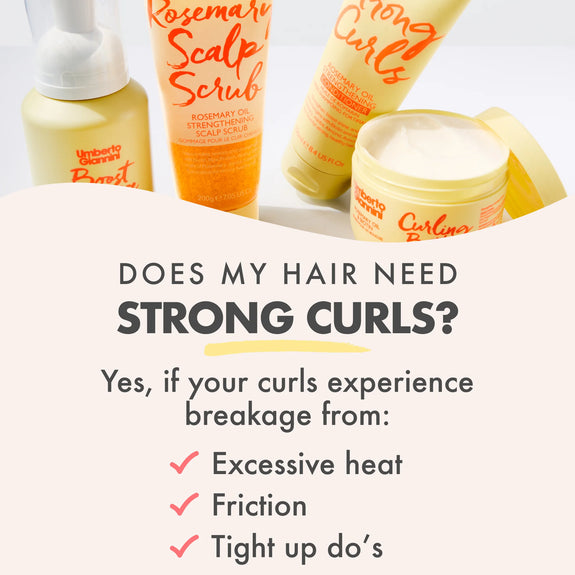 Umberto Giannini Strong Curls Moisture Milk Rosemary Oil Leave-In Conditioner 250ml/8.4oz