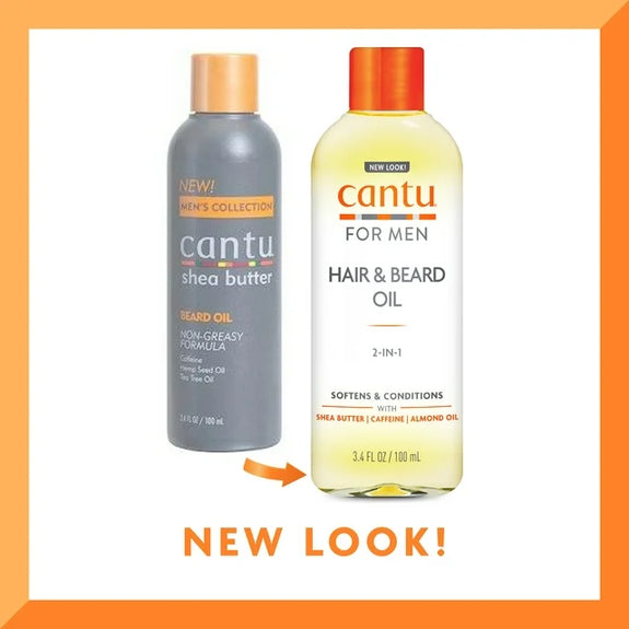 Cantu For Men Hair & Beard Oil, 3.4 fl oz