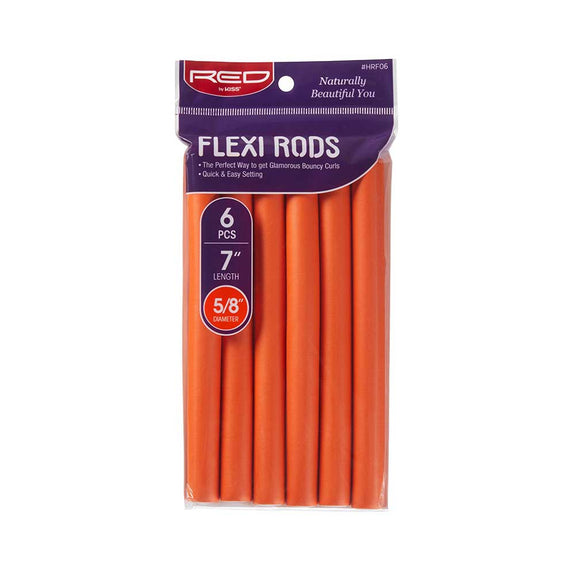 RED BY KISS Flexi Rods 7″ Length (6pcs) Orange