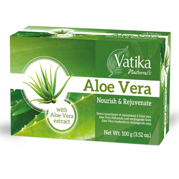 Vatika Naturals Aloe Vera Nourish & Rejuvenate Soap, 100 gm